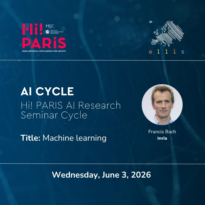AI Seminar Cycle – with Francis Bach (Inria)