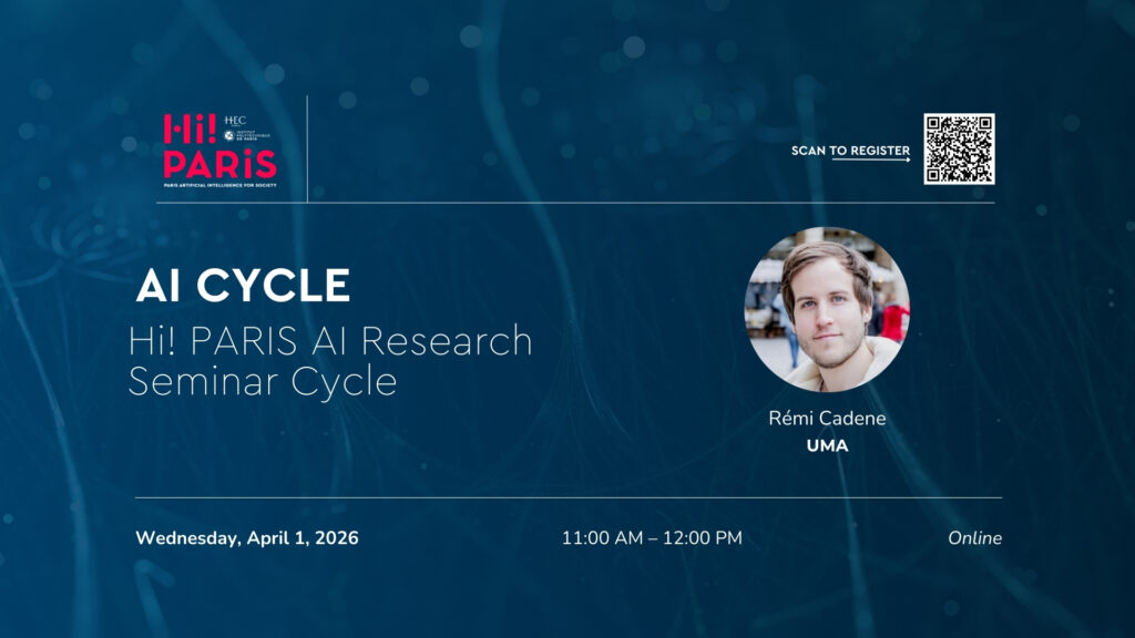 AI Seminar Cycle – with Rémi Cadene (UMA)