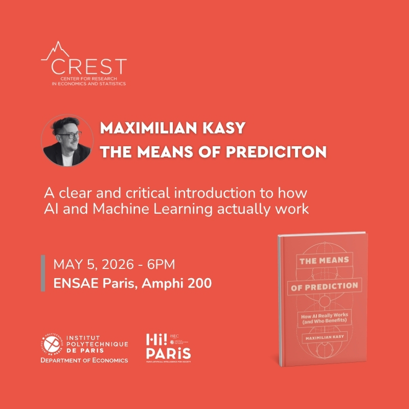 Maximilian Kasy’s Conference – The Means of Prediction, How AI Really Works (and Who Benefits)